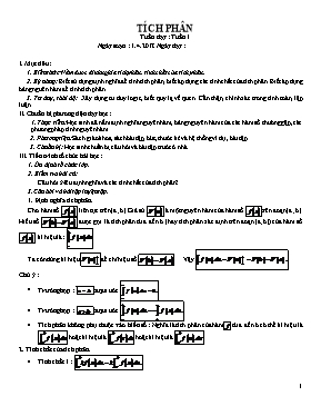 Toán học - Tích phân